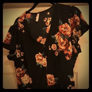 Exhilaration Brand A-like Dress with Rose pattern